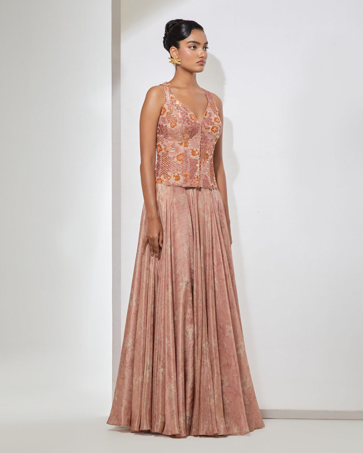 Blush Pink Corset & Skirt