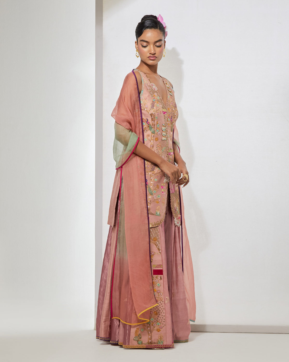 Blush Pink Sharara Set