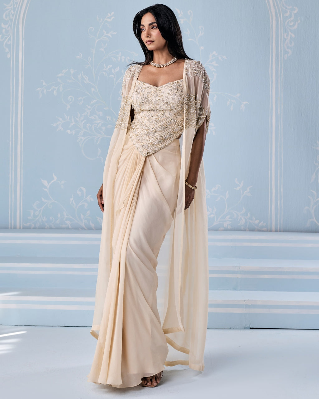 Selita Choli Cape Skirt