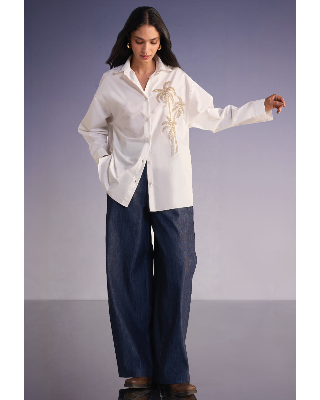 Bead Embroidered Shirt