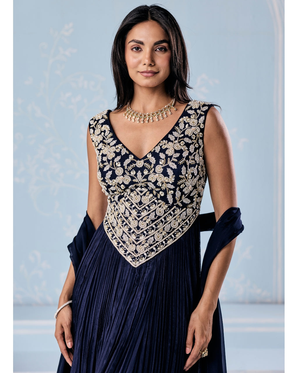 Karen Anarkali Set