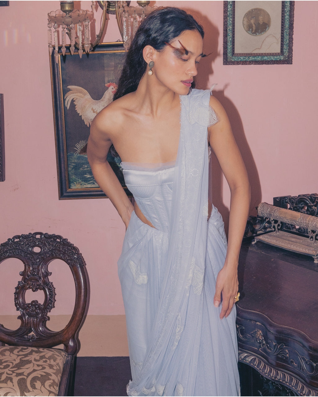 Polite Untill Provoked Sari Set