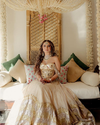 Alekha Advani in Nagma Lehenga Set