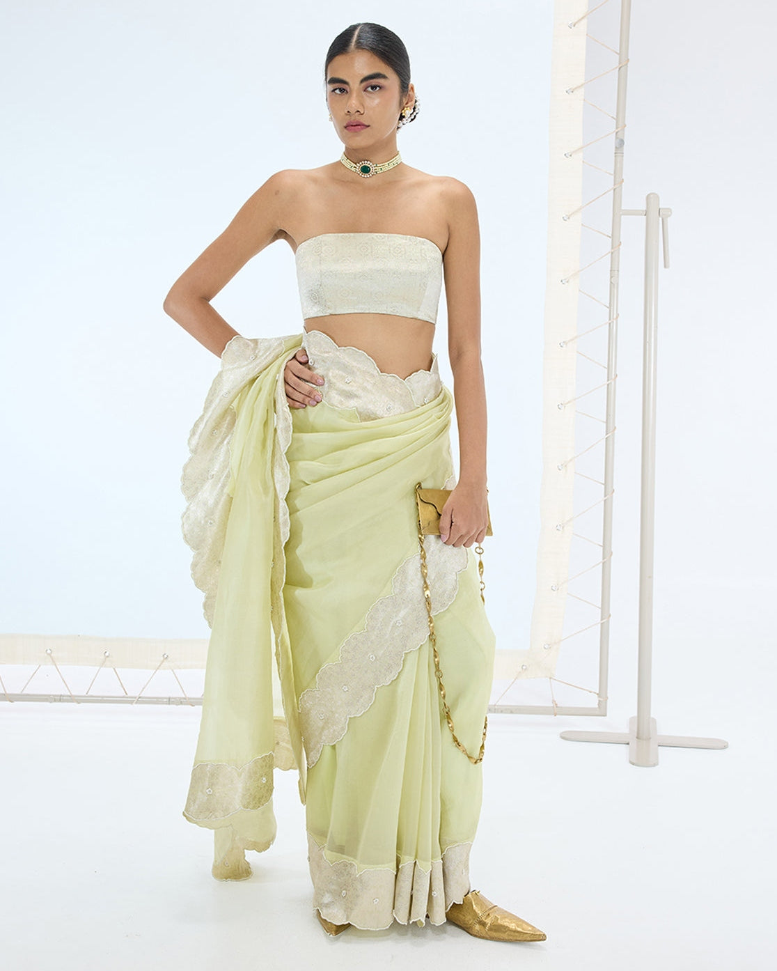 The Jane Sari in Pistachio