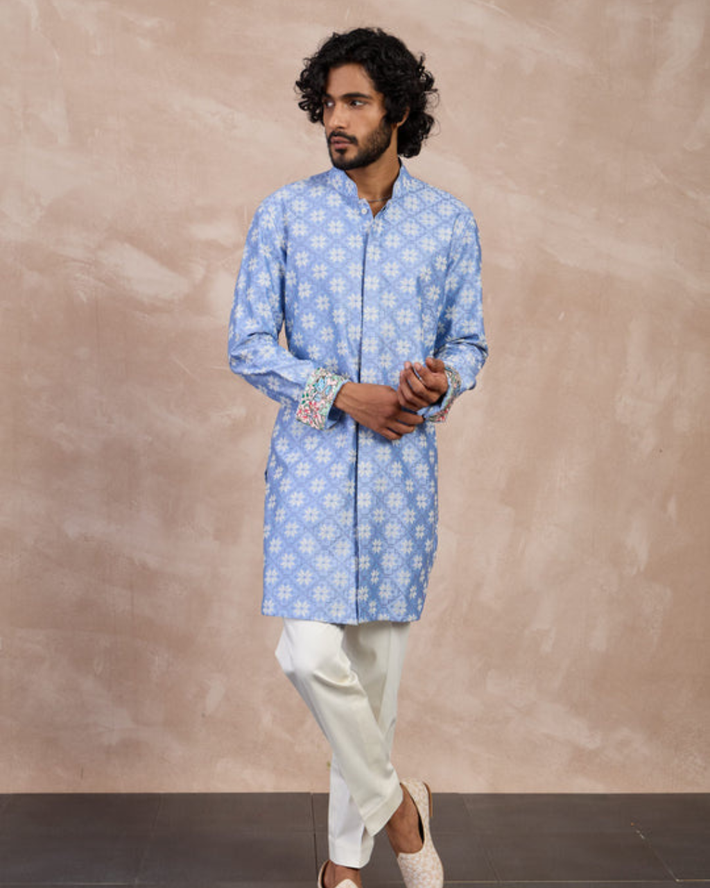 Persian Violet Foe Kurta Set