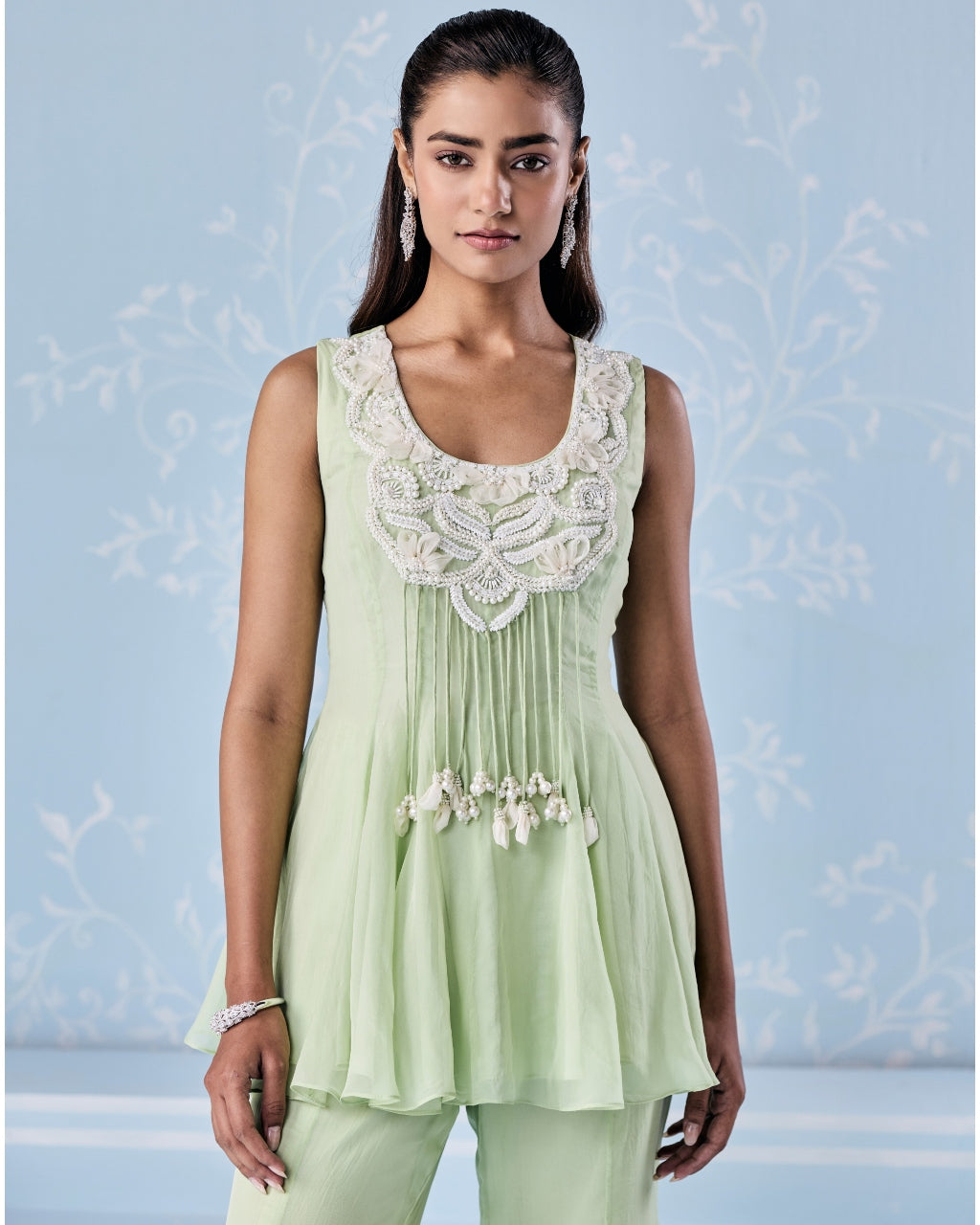 Yessi Peplum Pants Set