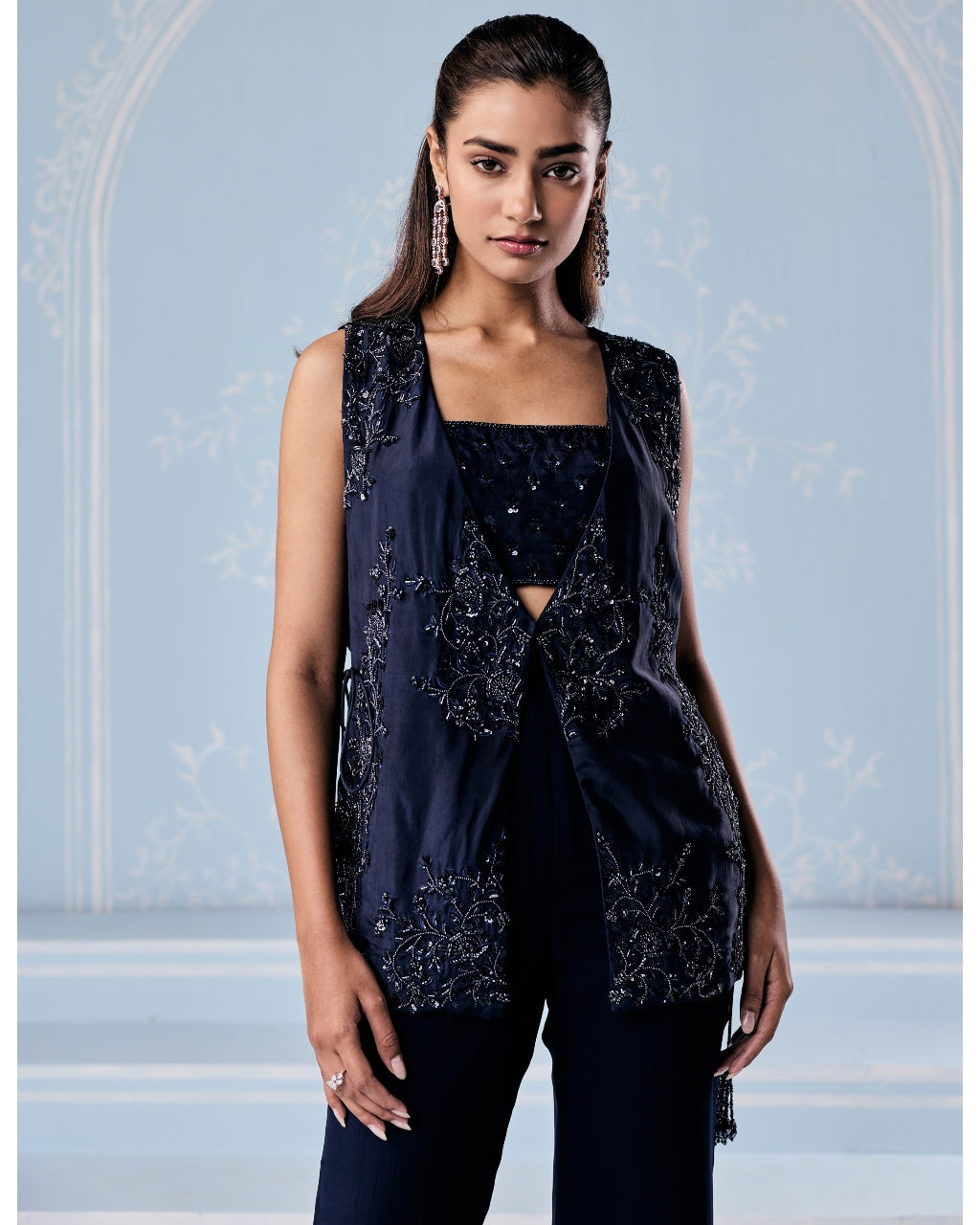 Sakura Camitop Jacket Pants Set