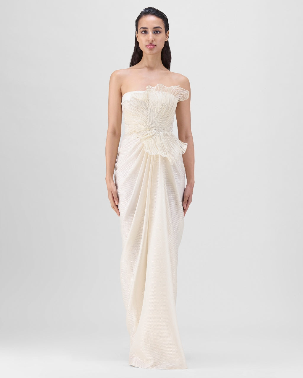 Pearl Corded Coral Gown