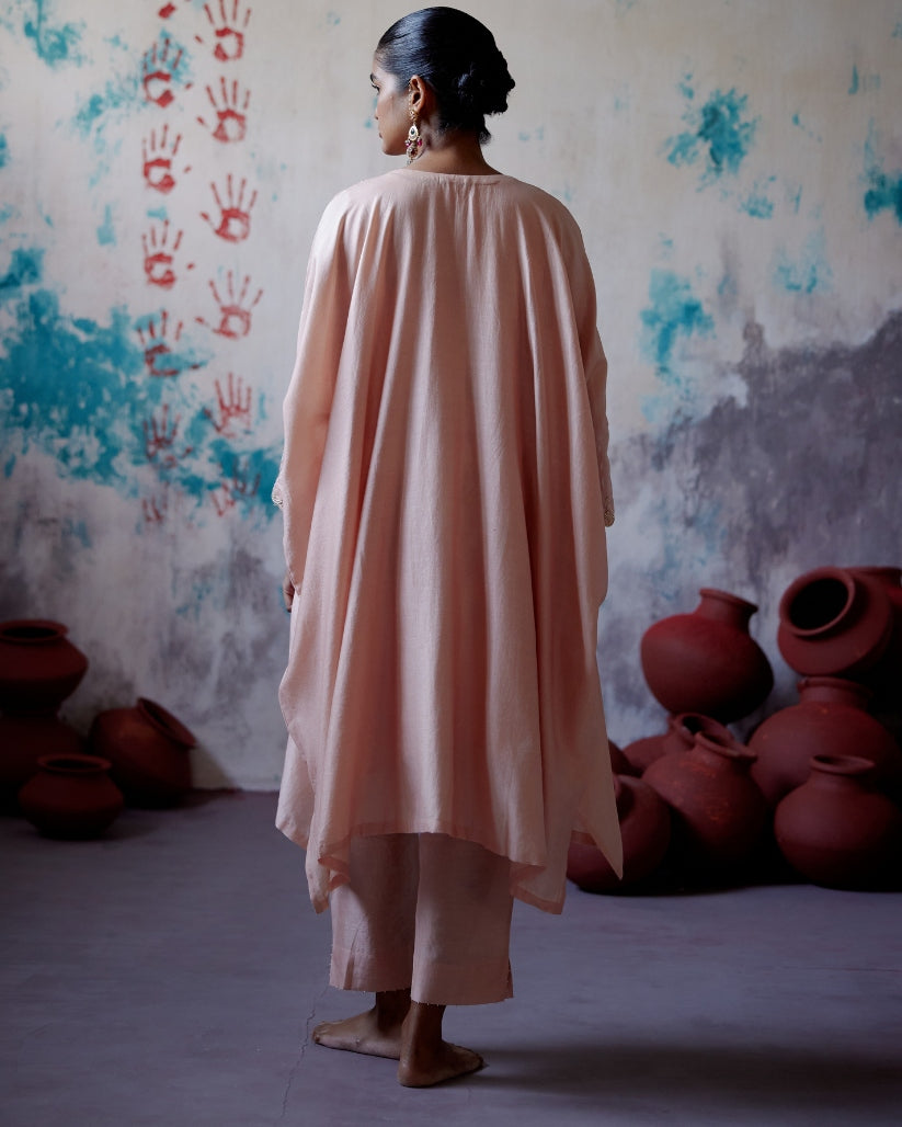 Soft Peach Kaftan Set