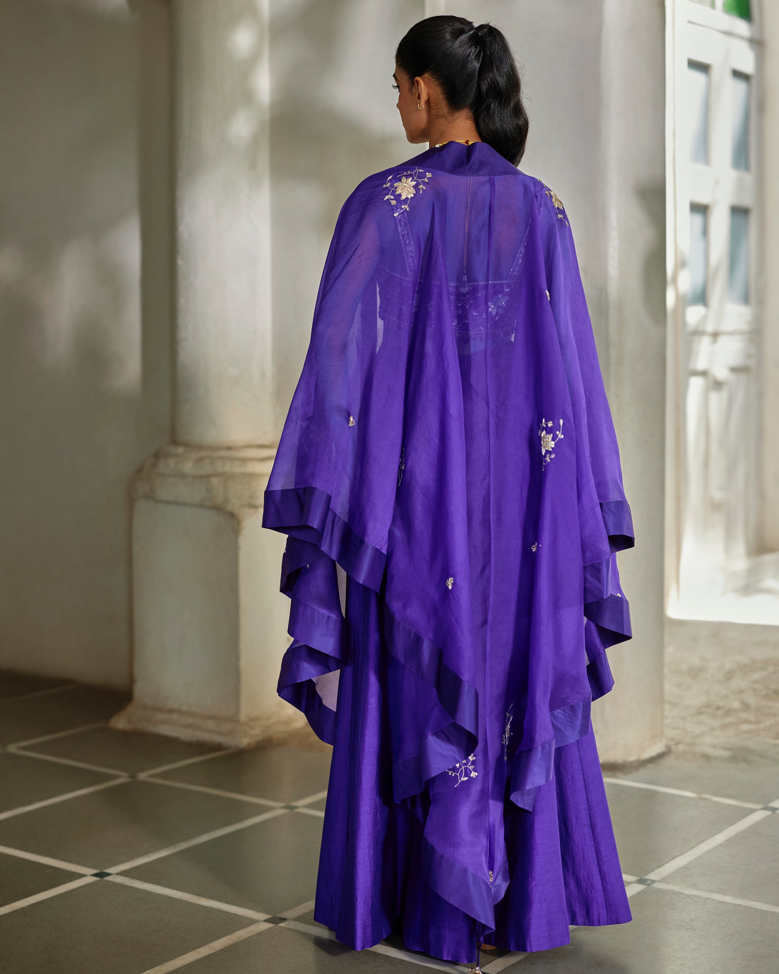 Zilu Cape Palazzo Set
