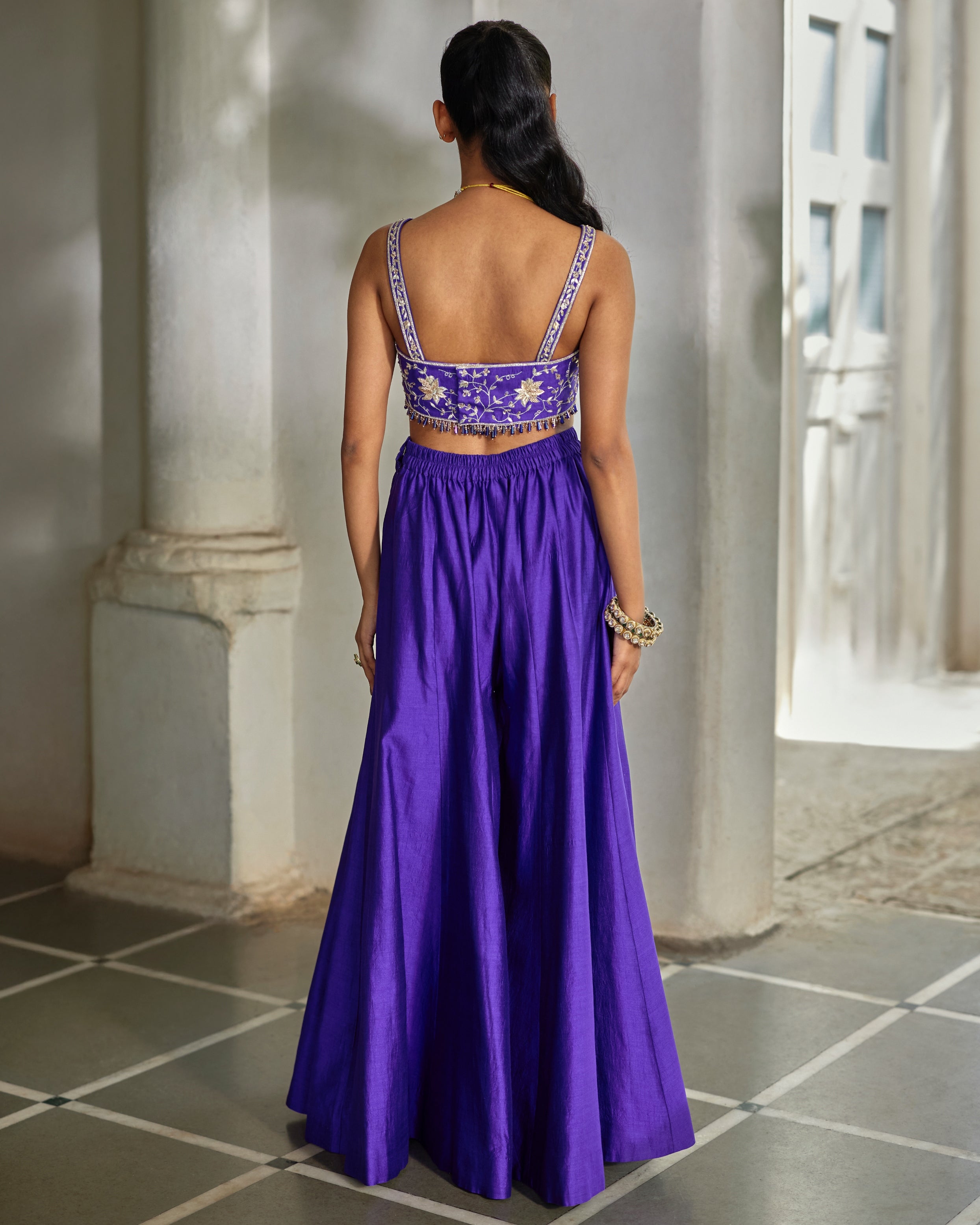 Zilu Cape Palazzo Set