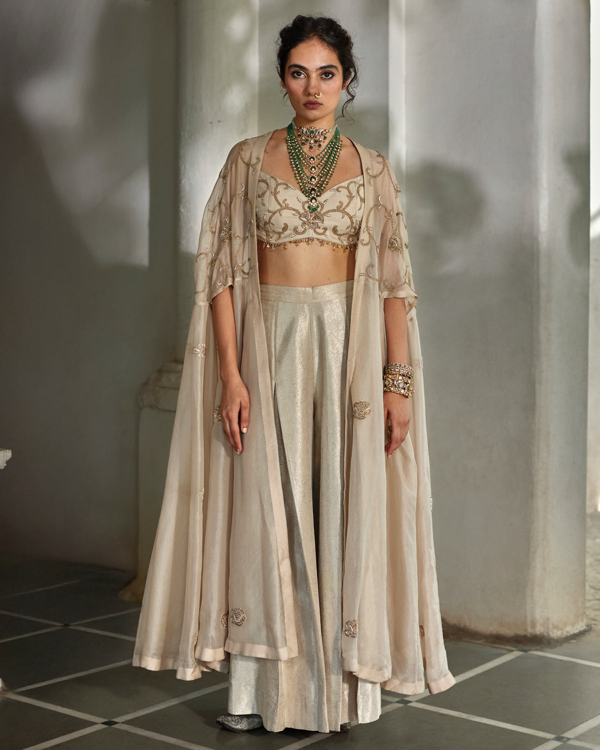 Aira Cape Palazzo Set