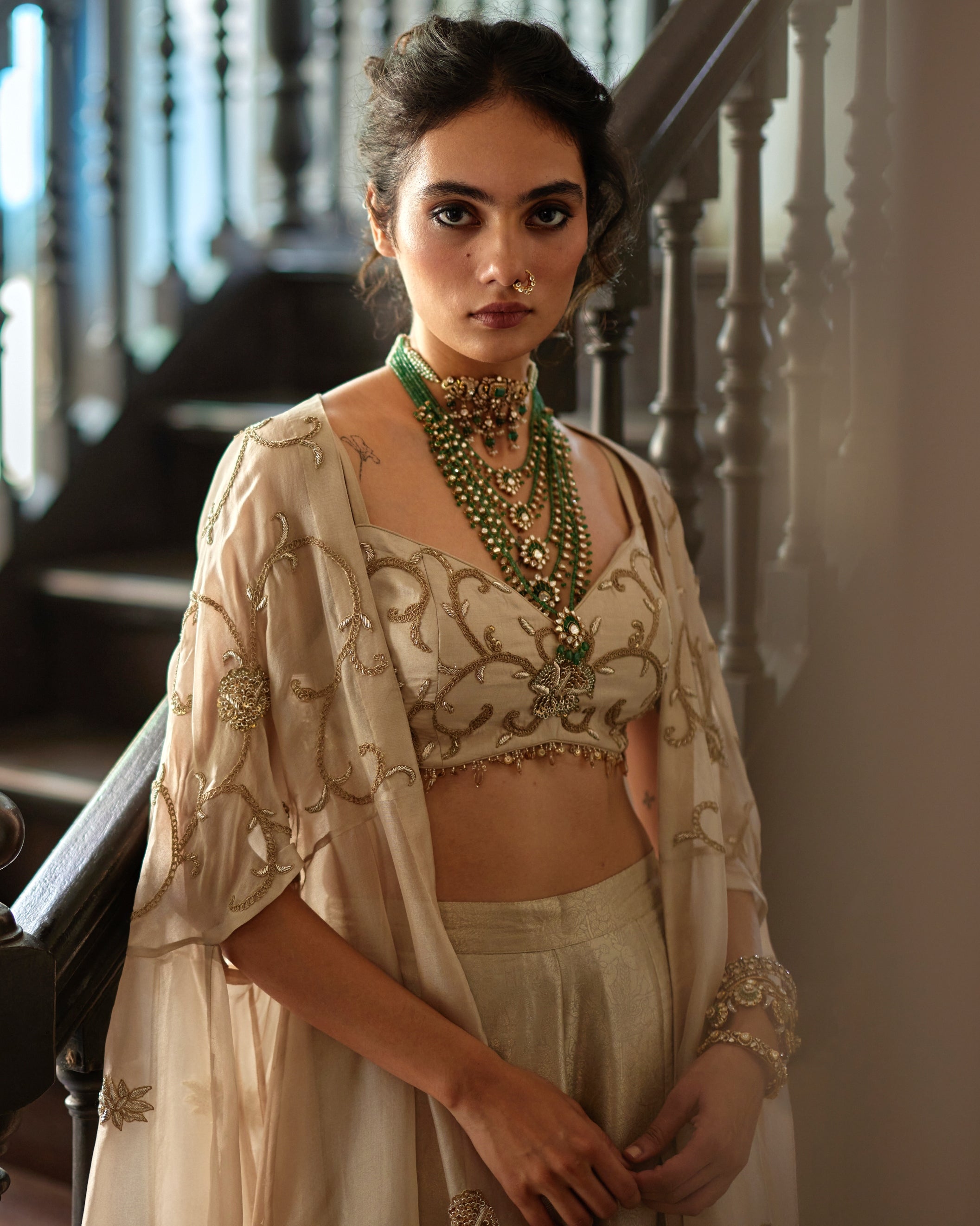 Aira Cape Palazzo Set