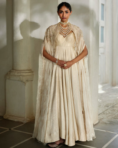 Lumi Cape Anarkali Set