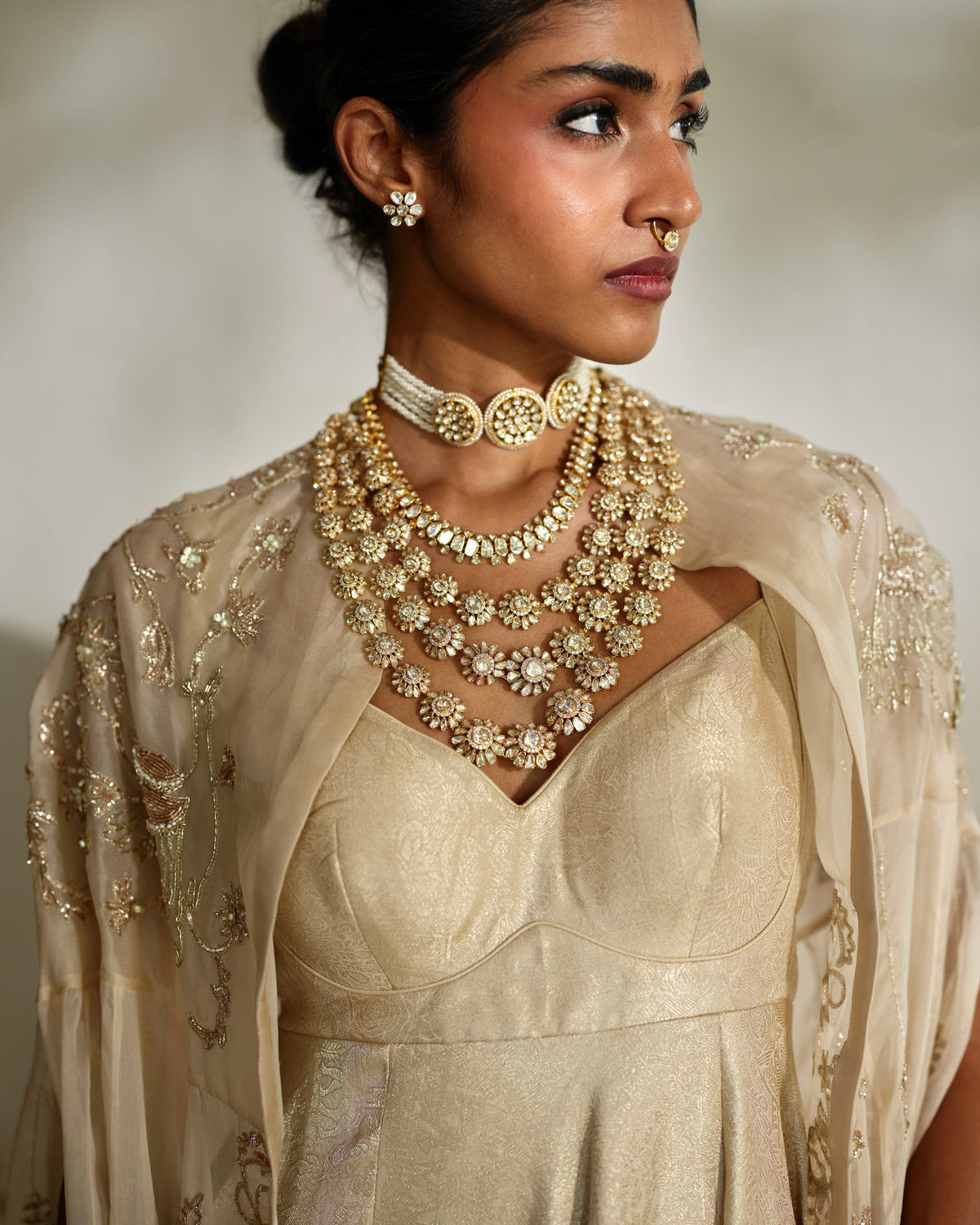 Lumi Cape Anarkali Set