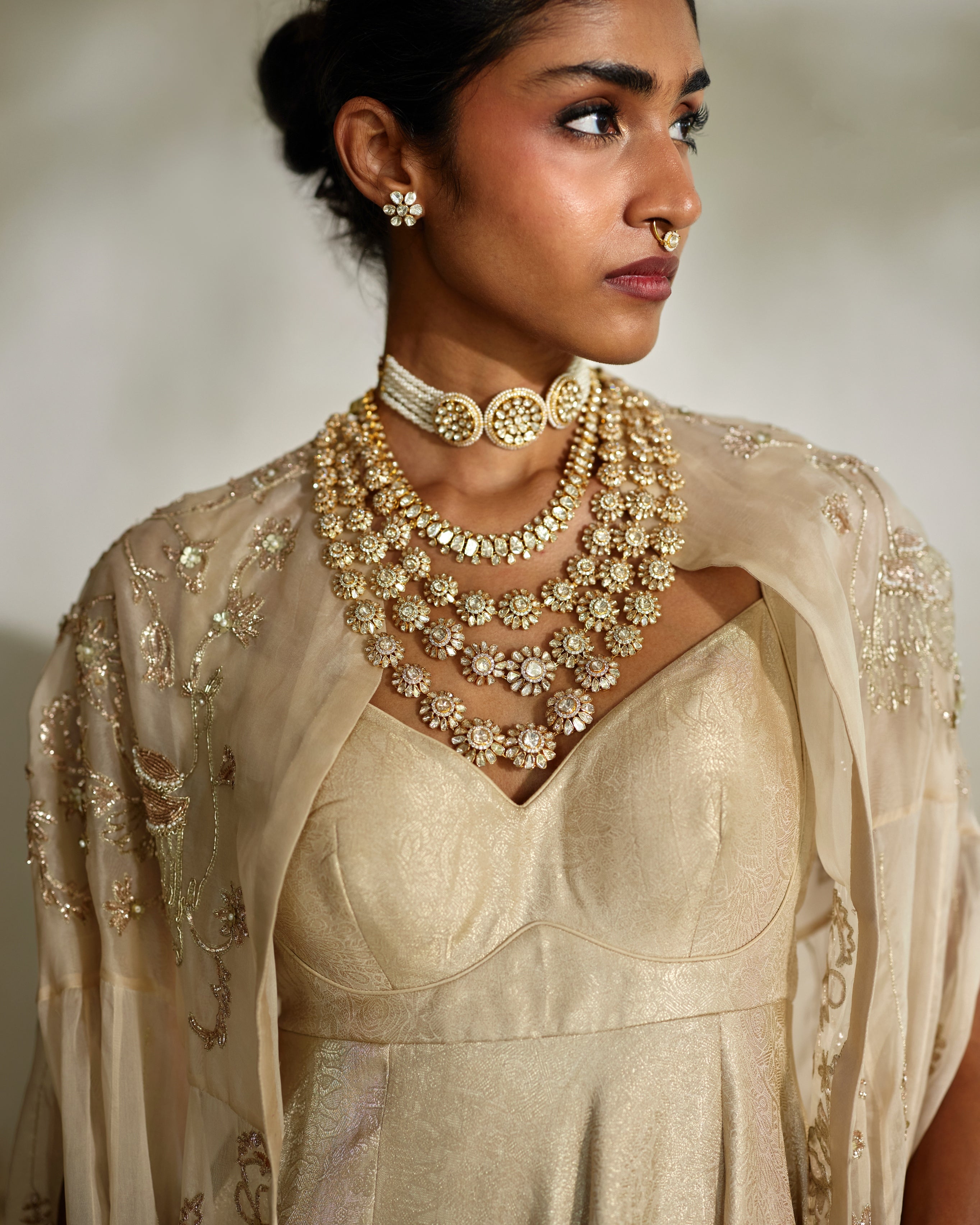 Lumi Cape Anarkali Set