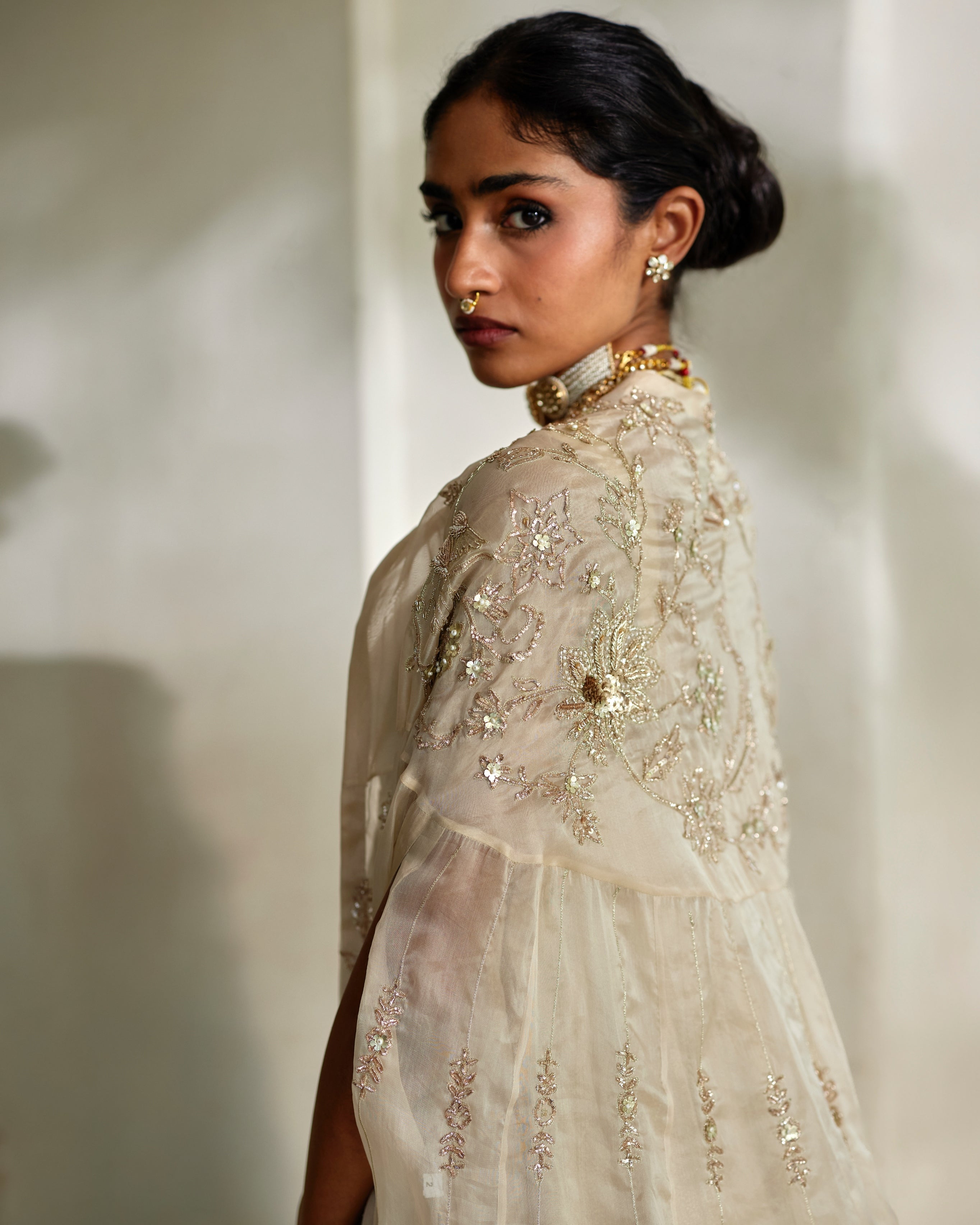 Lumi Cape Anarkali Set