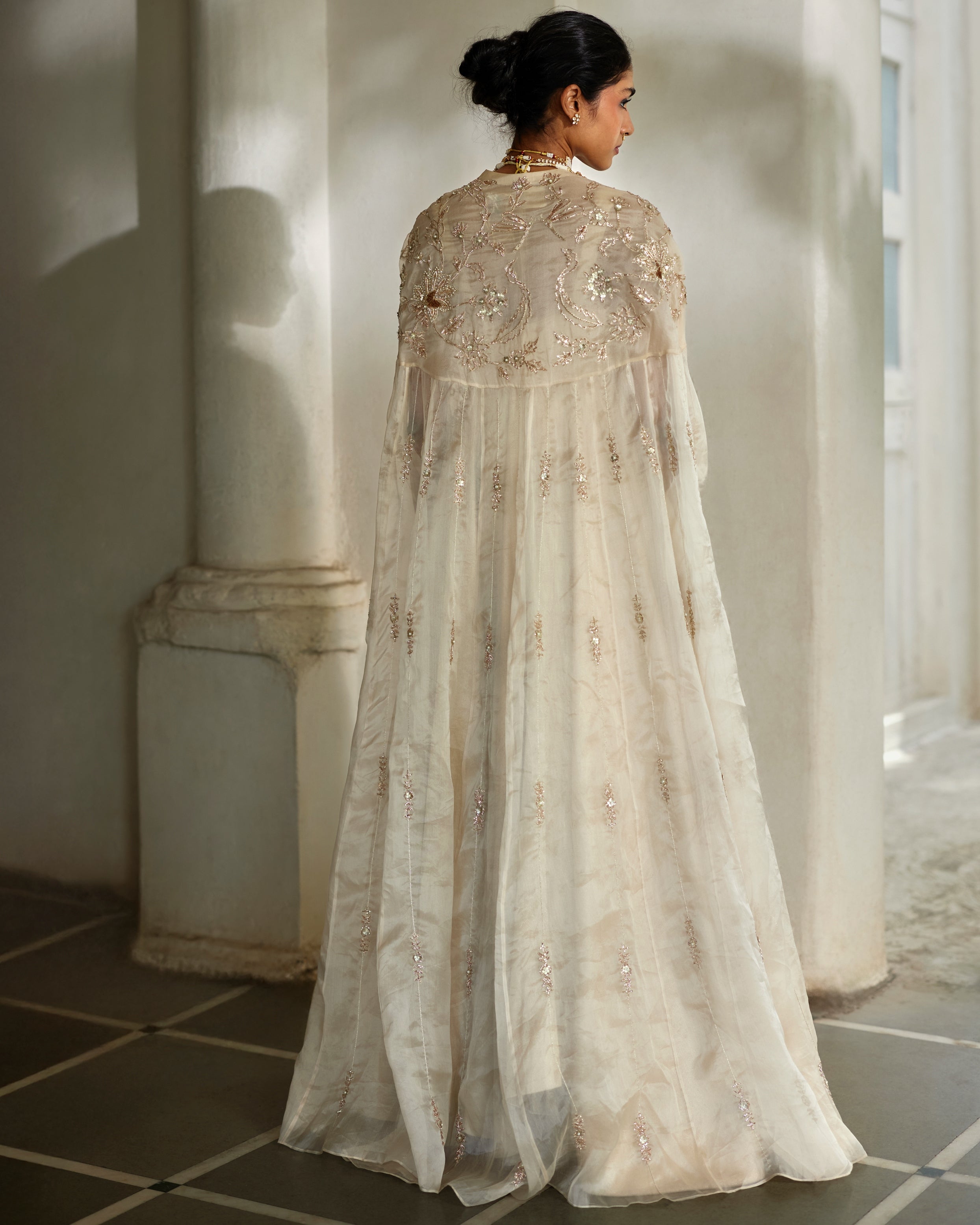 Lumi Cape Anarkali Set