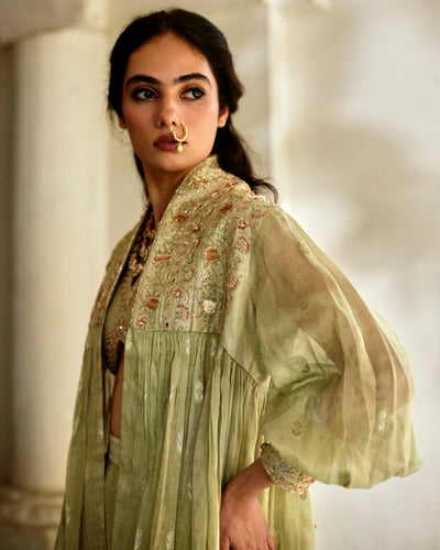 Solene Palazzo Jacket Set