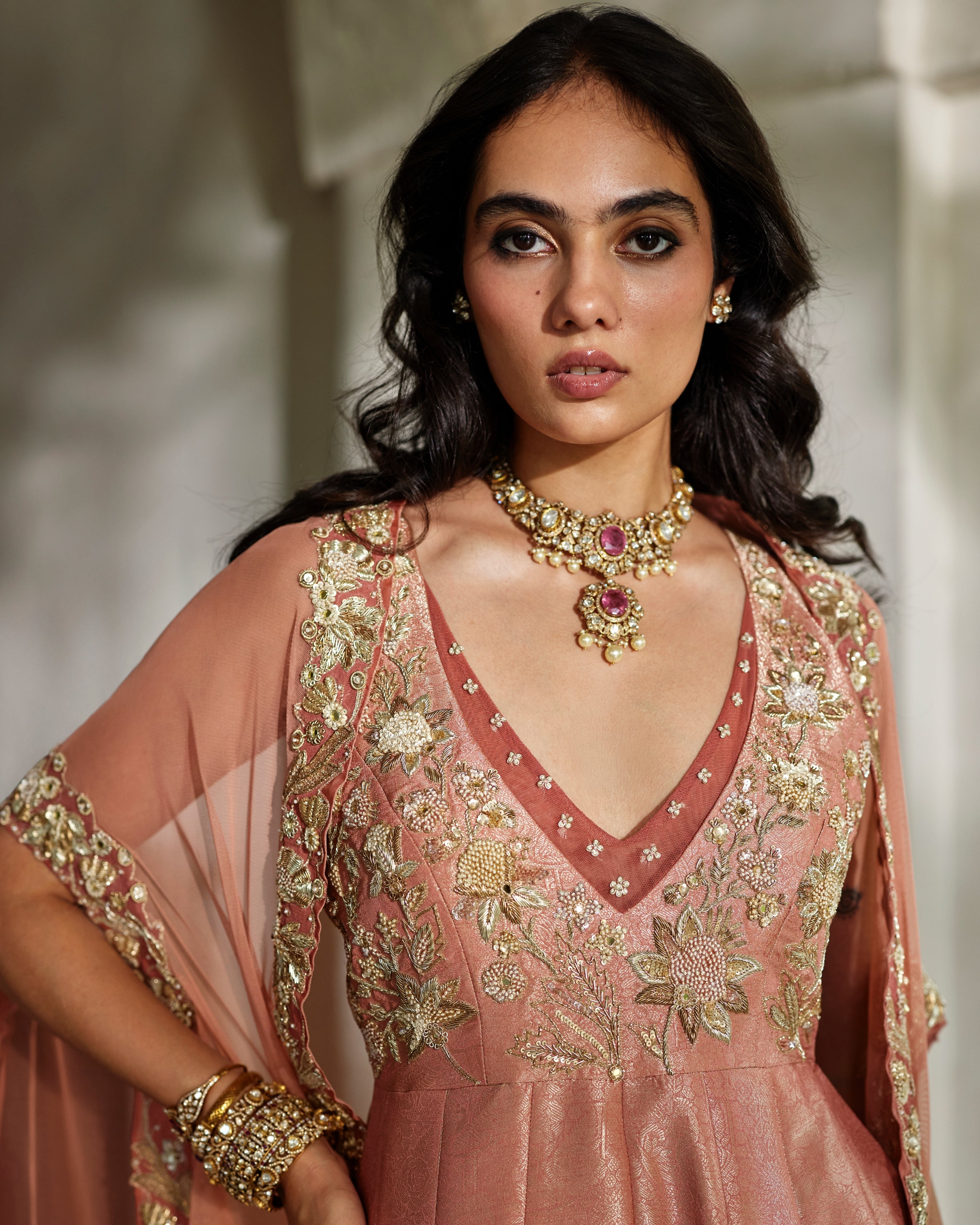 Mira Cape Jumpsuit Set