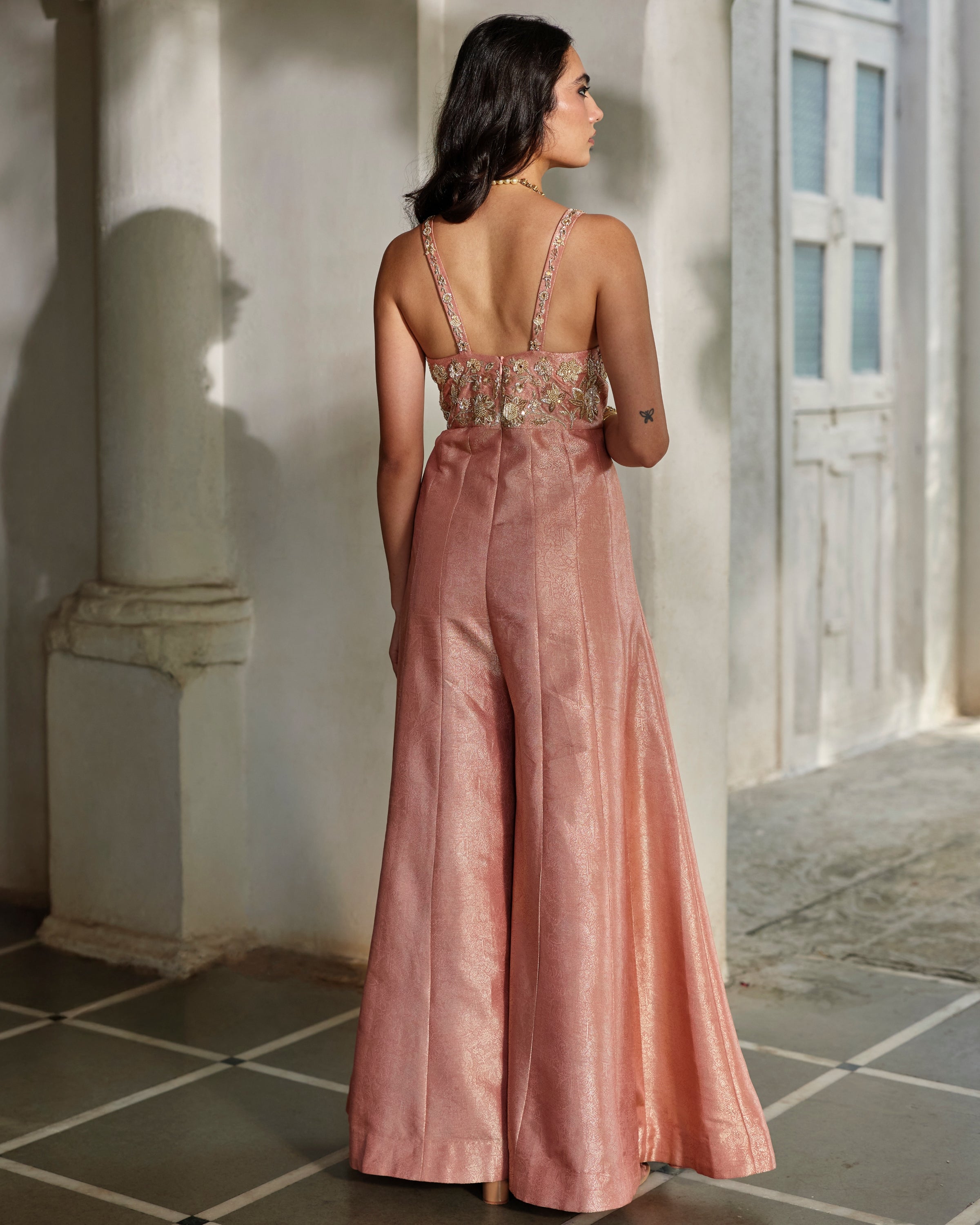 Mira Cape Jumpsuit Set