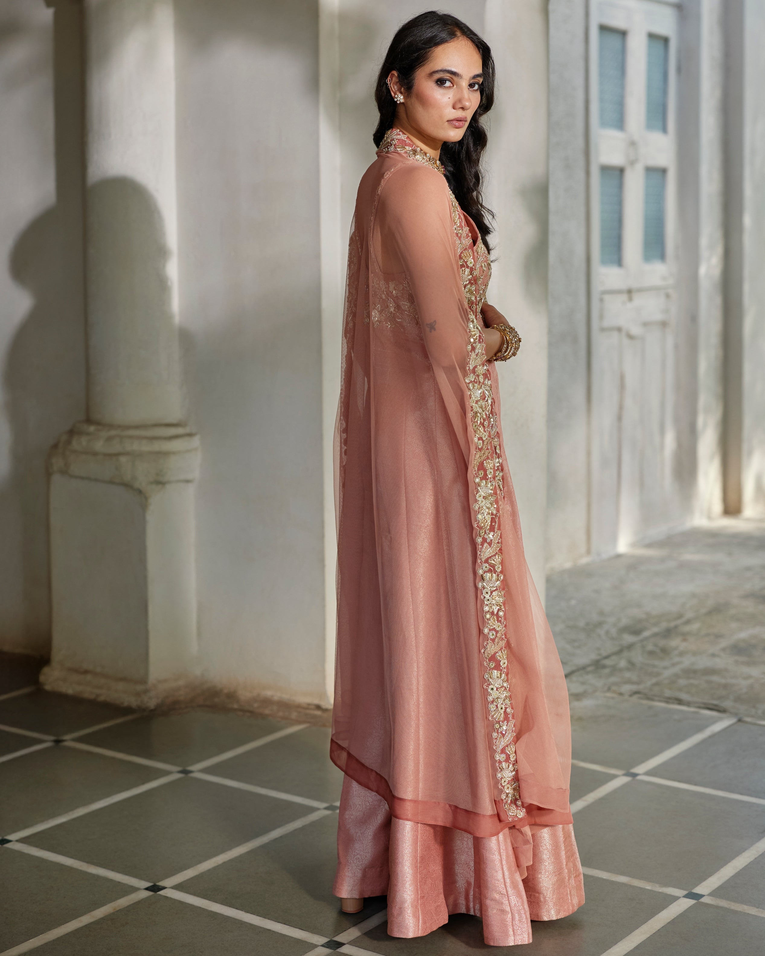 Mira Cape Jumpsuit Set