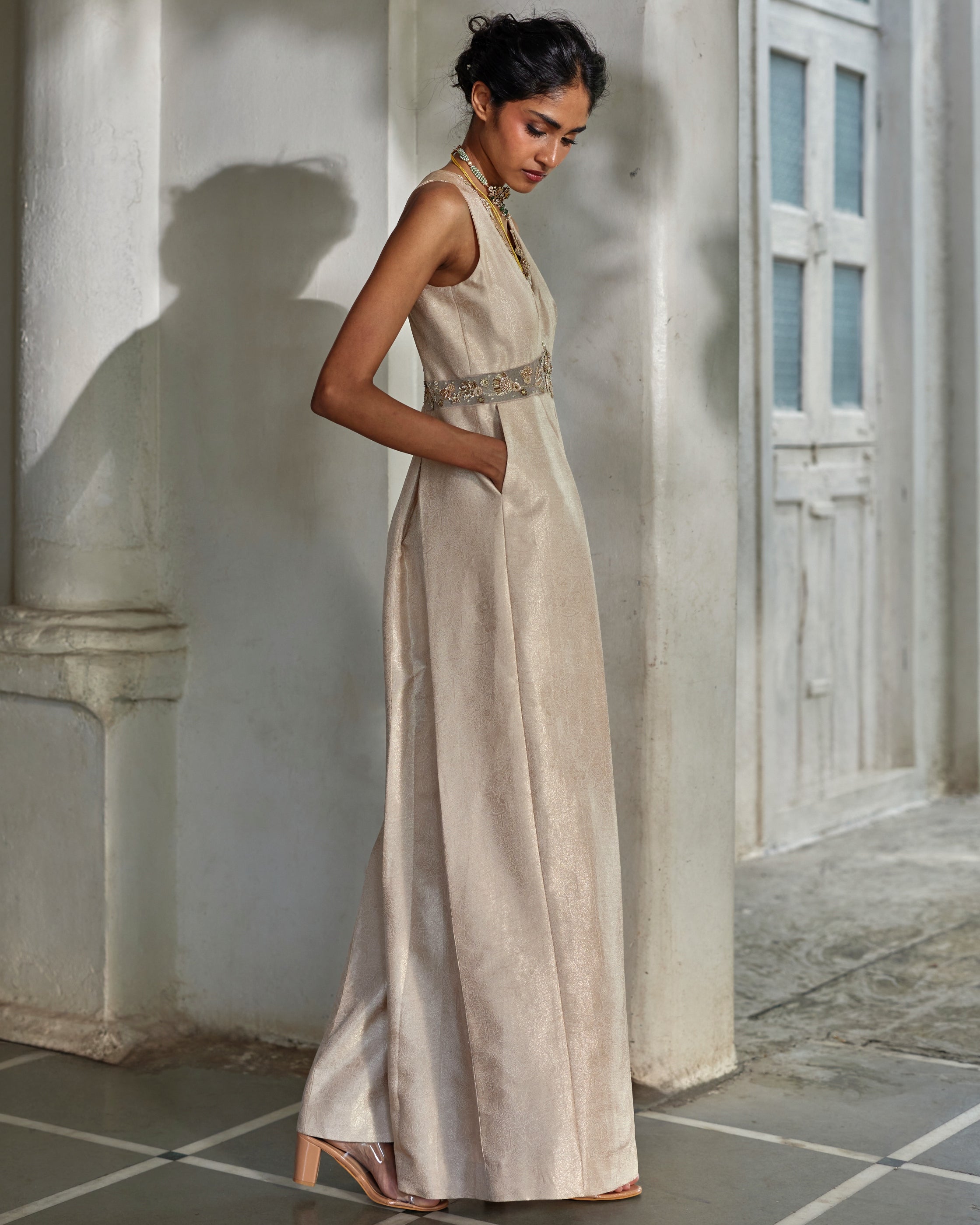 Sera Cape Jumpsuit Set