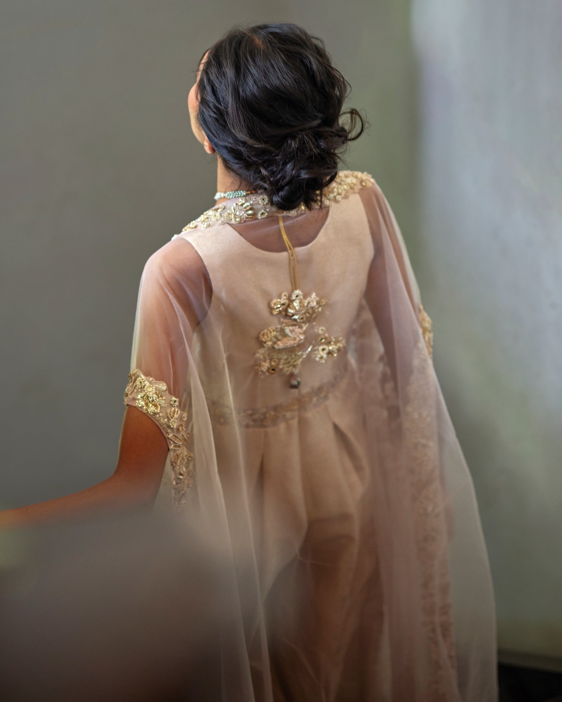 Sera Cape Jumpsuit Set