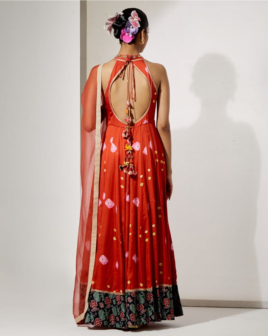 Gulnaar Silk Anarkali Set