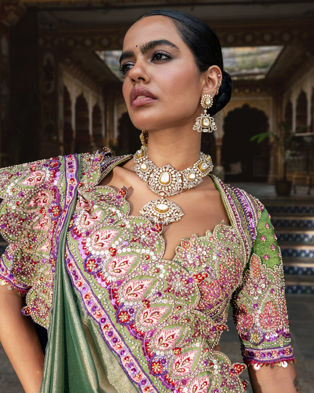 Madhaniya Sari Set