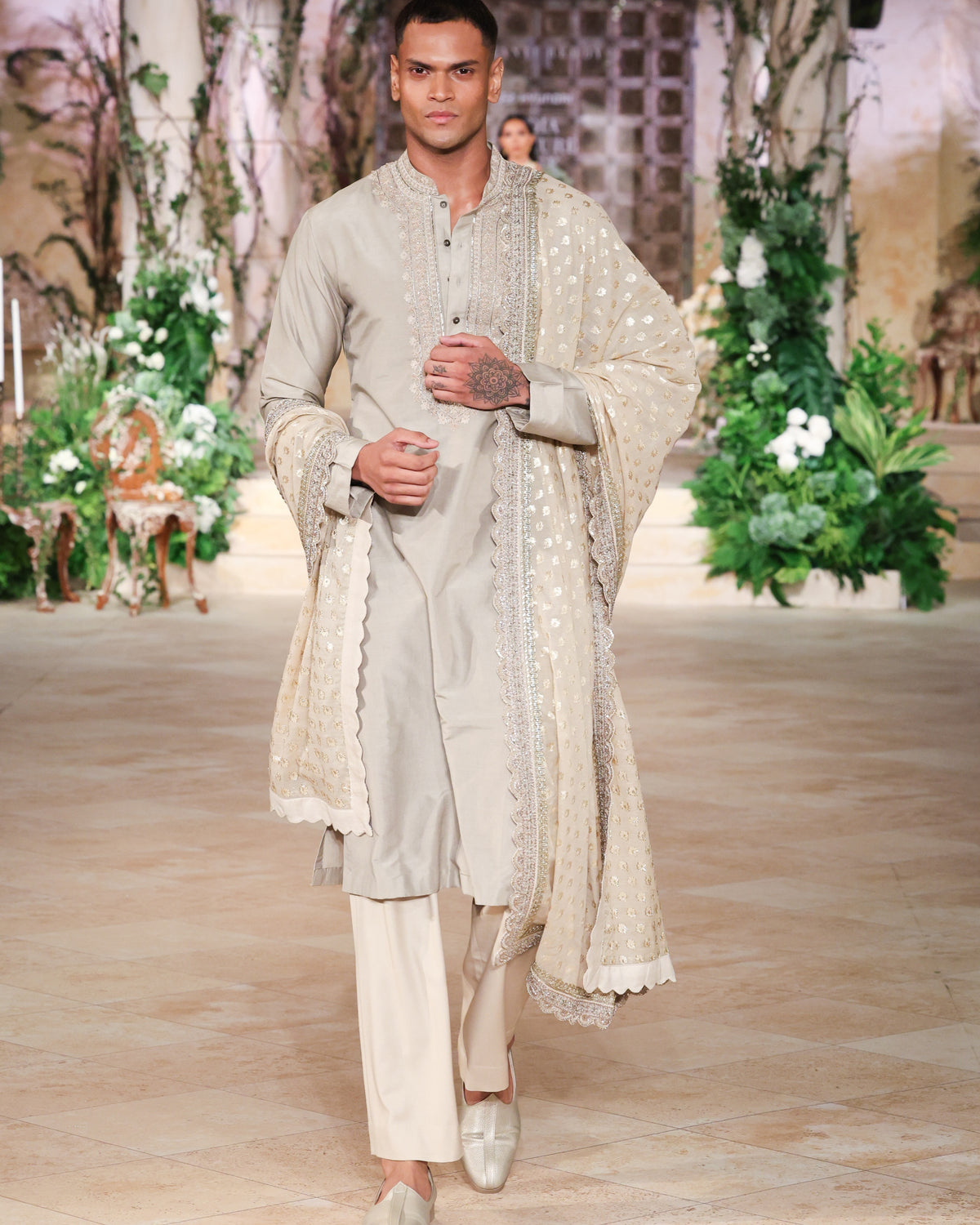 Jayanti Beige Kurta Set