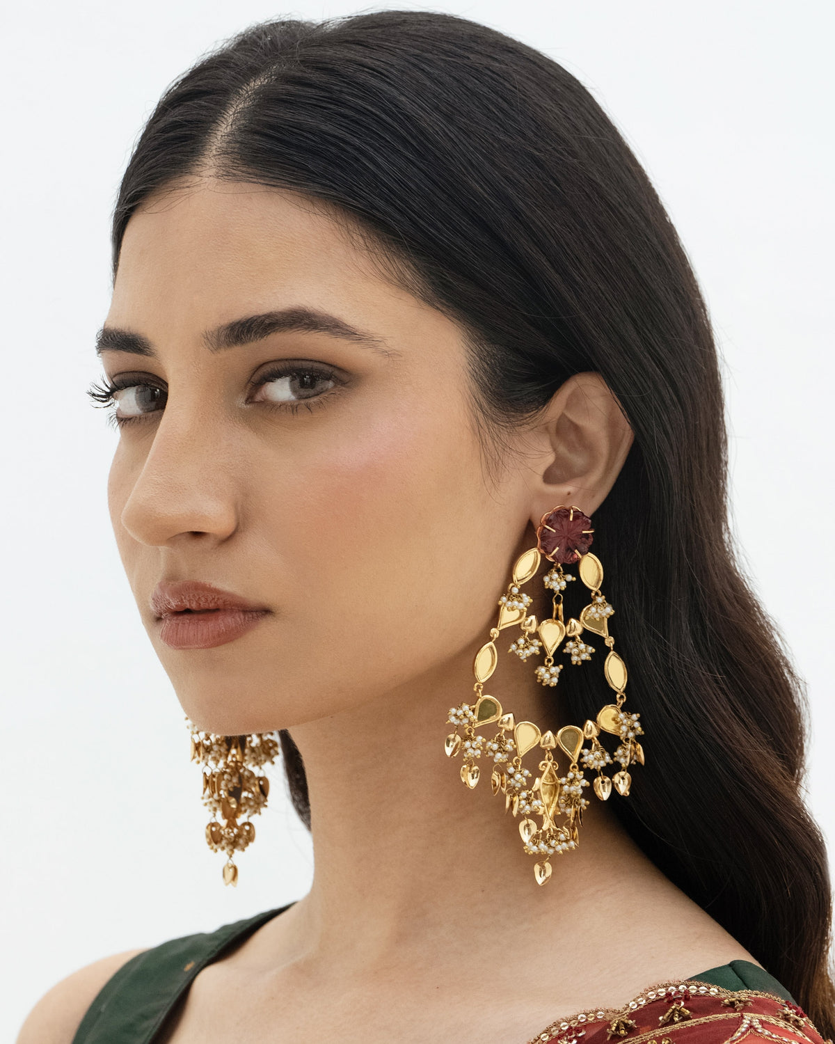 Sheeshmahal Passa Earrings