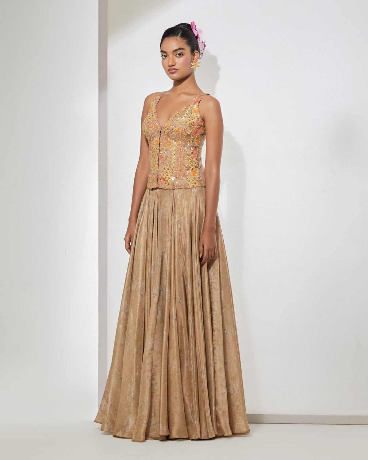 Champagne Gold Corset & Skirt