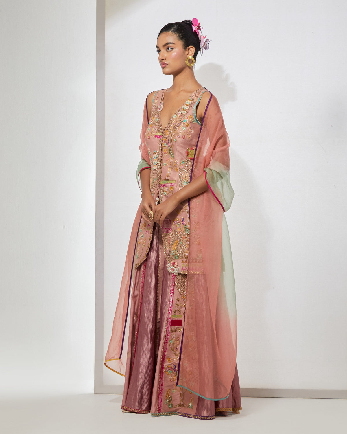 Blush Pink Sharara Set