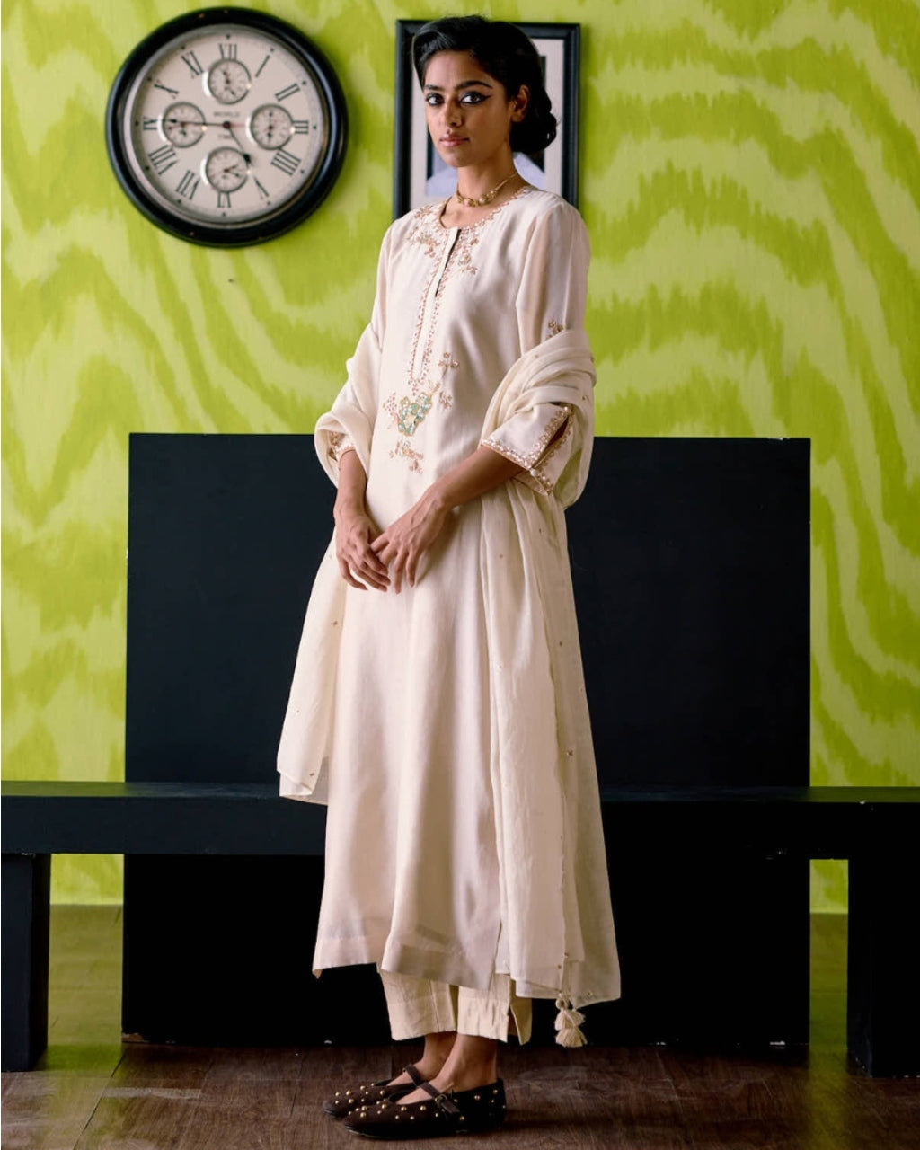 Ivory Straight Kurta Set