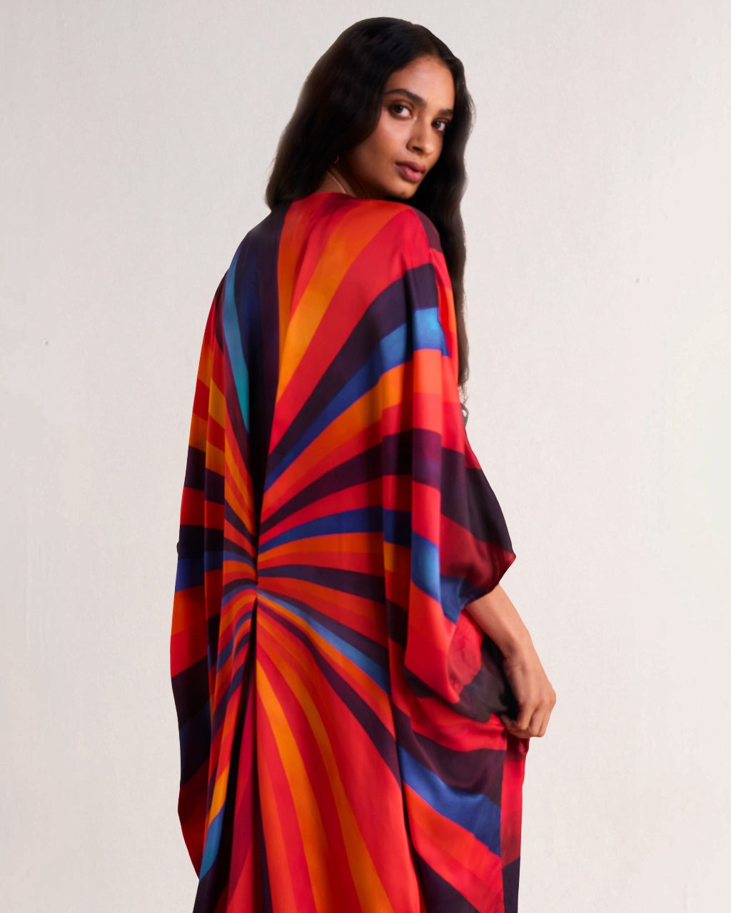 Swirl Kaftan With Scarf