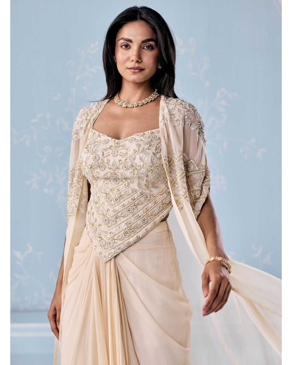 Selita Choli Cape Skirt