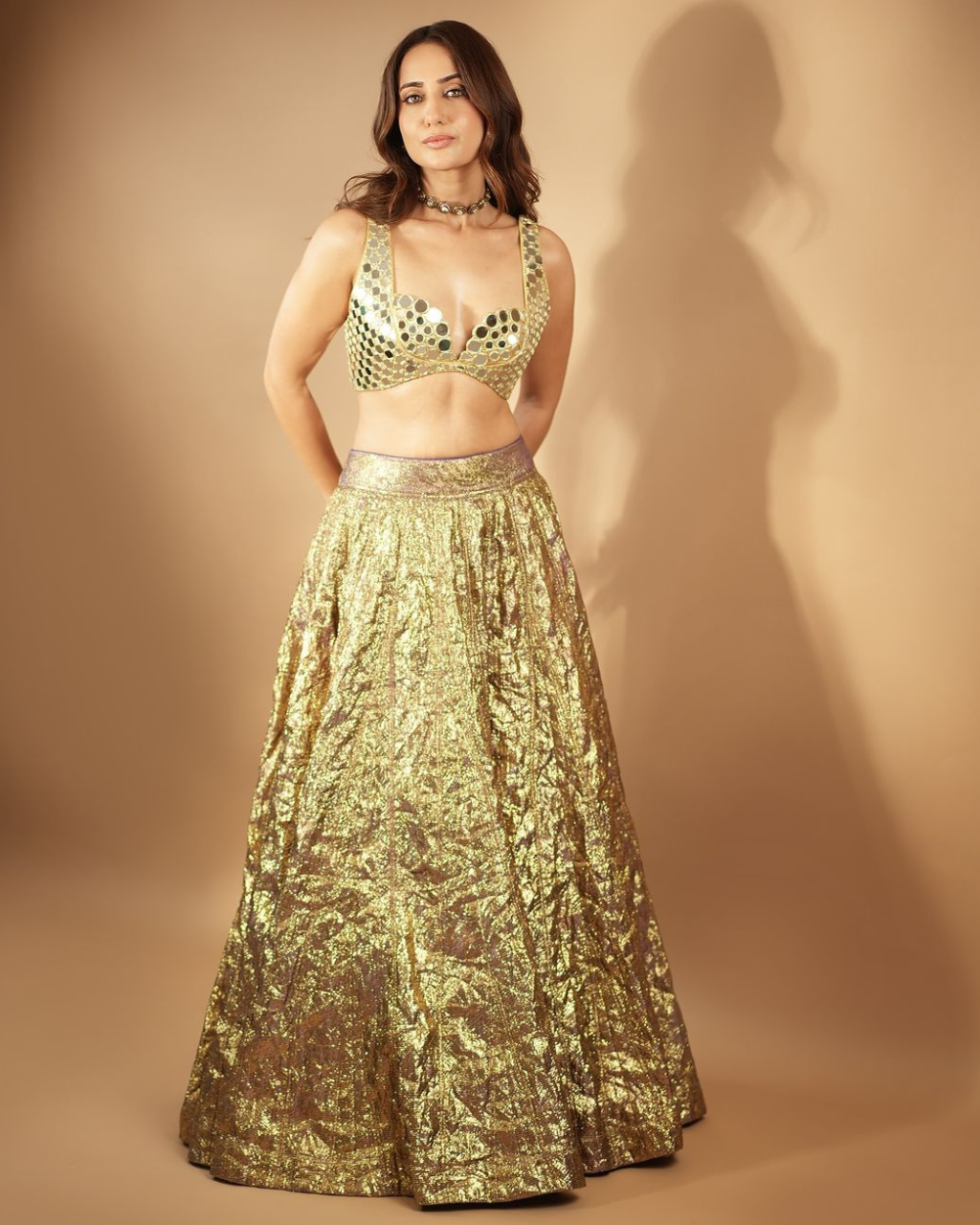 Sheesh Bengani Lehenga Set