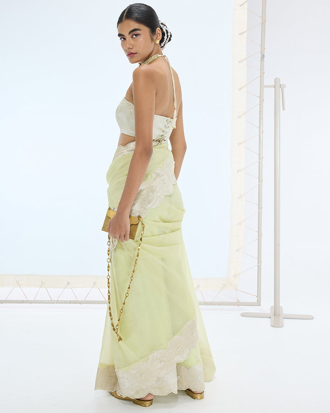 The Jane Sari in Pistachio