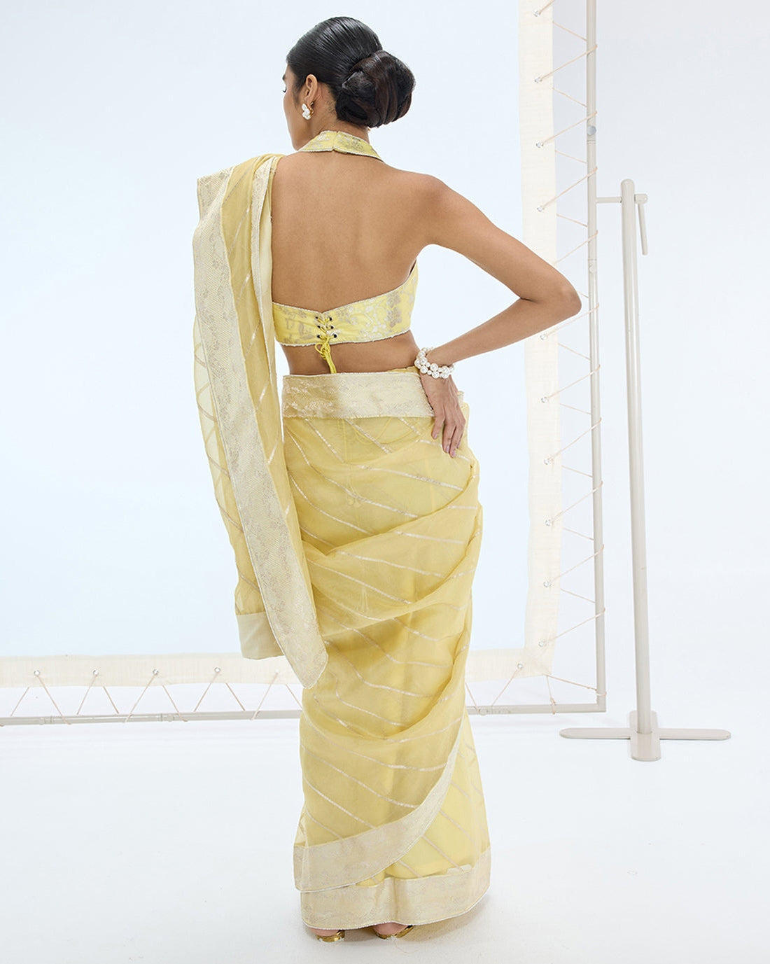 The Ivy Sari In Lemon