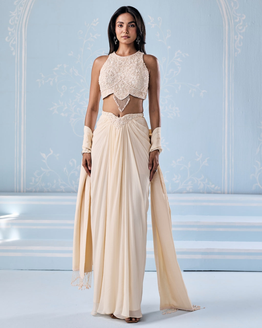 Gisele Choli Skirt Stole