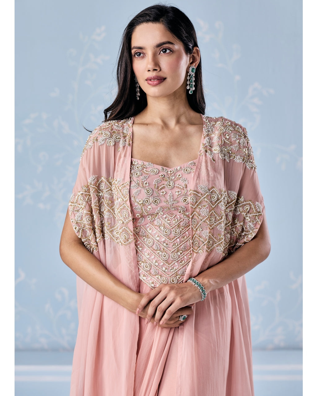 Liza Choli Cape Sari Set