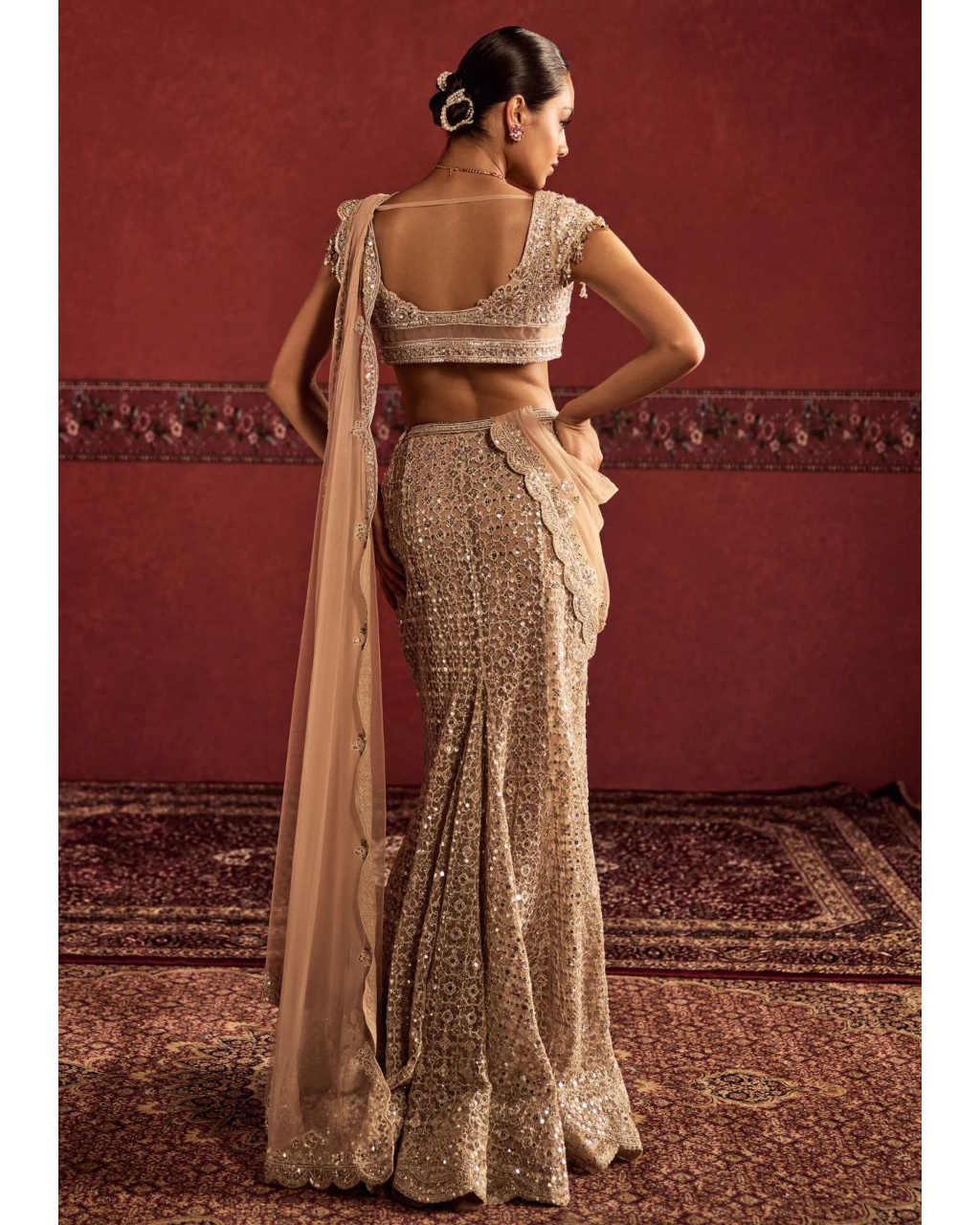Shafaq Sari Set