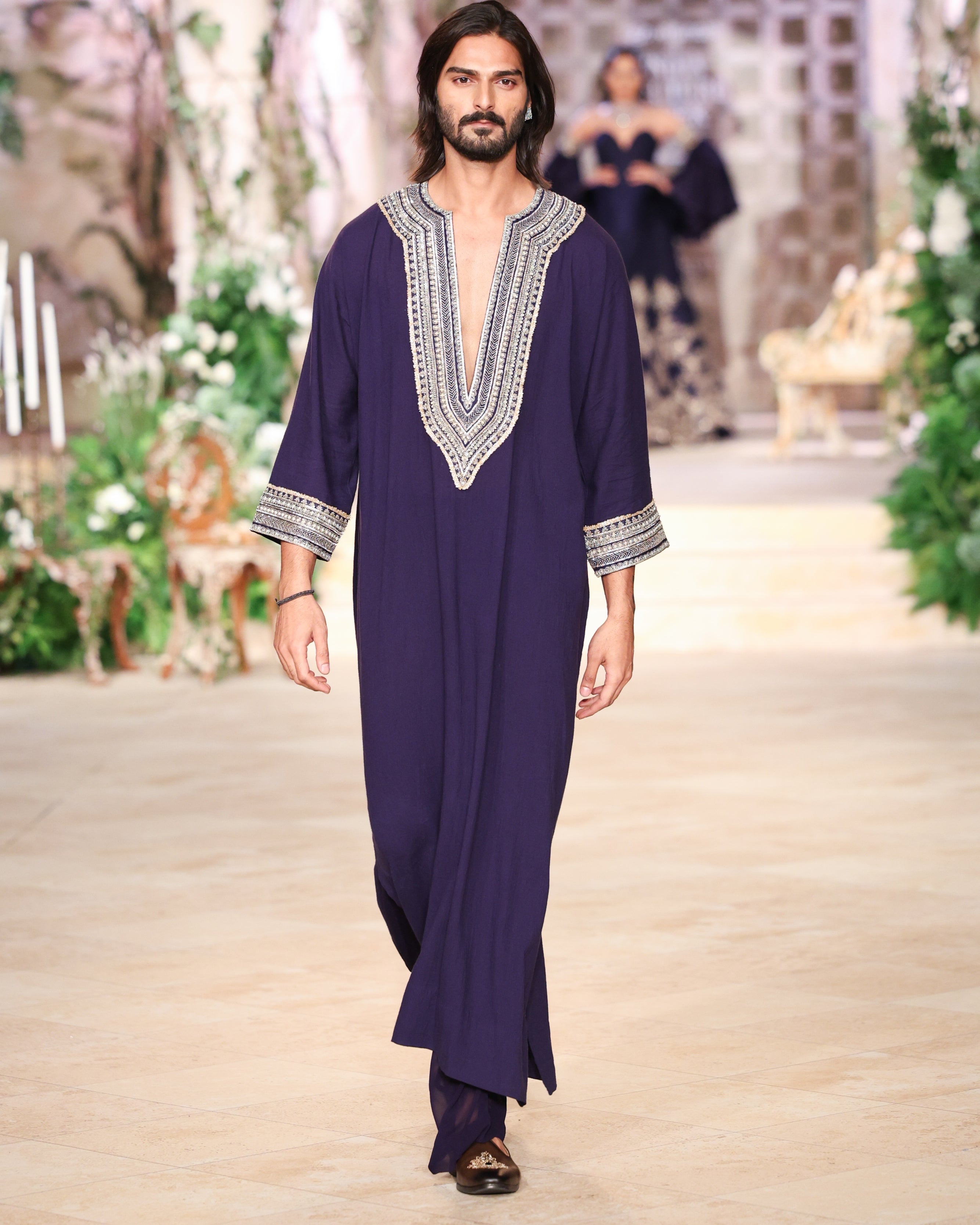Purple Kaftan Set