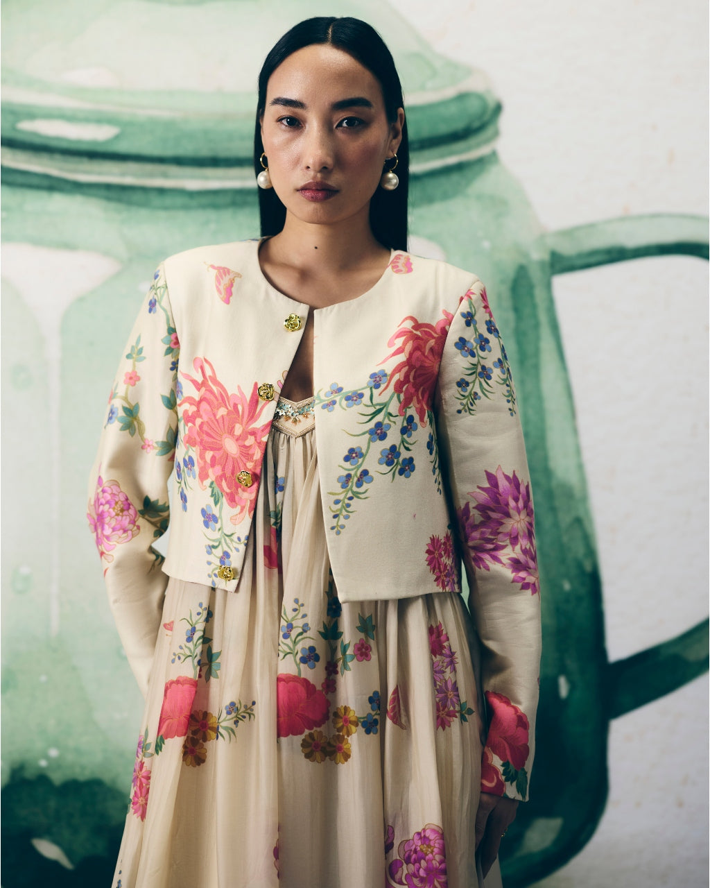 Yume Ivory Jumpsuit Set