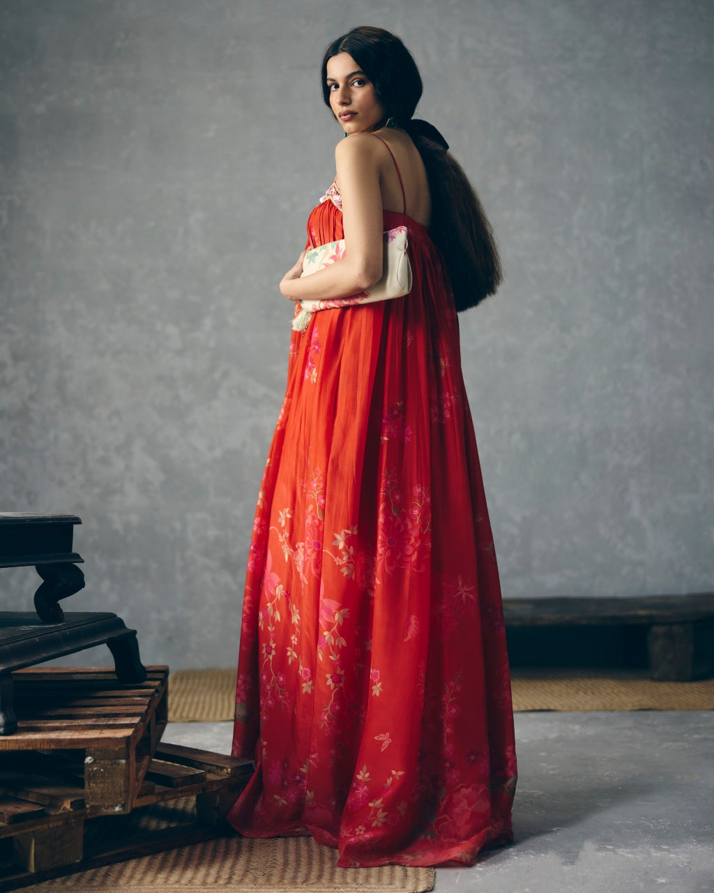 Yume Red Jumpsuit Set