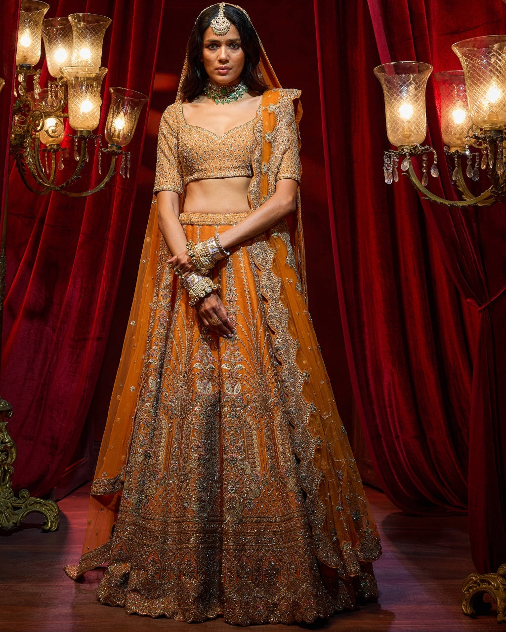 Rust Vivah Lehnga Set