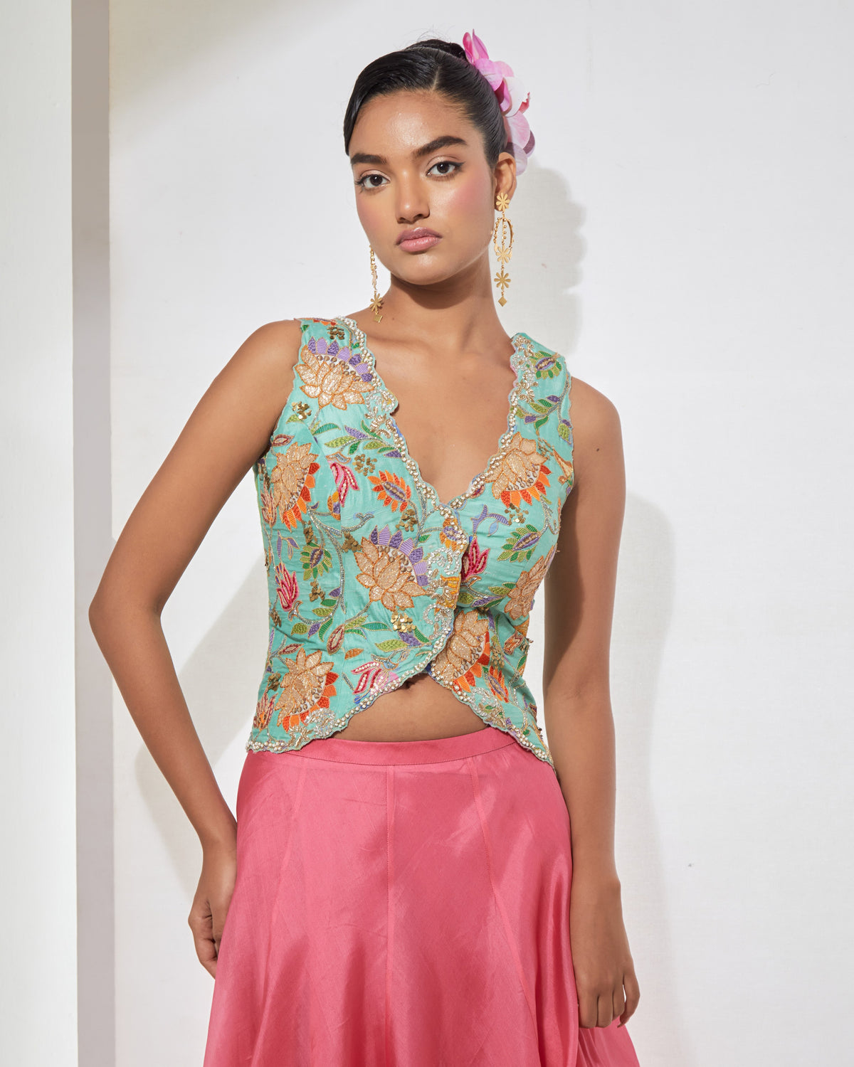 Gulbahar Aqua Corset & Skirt