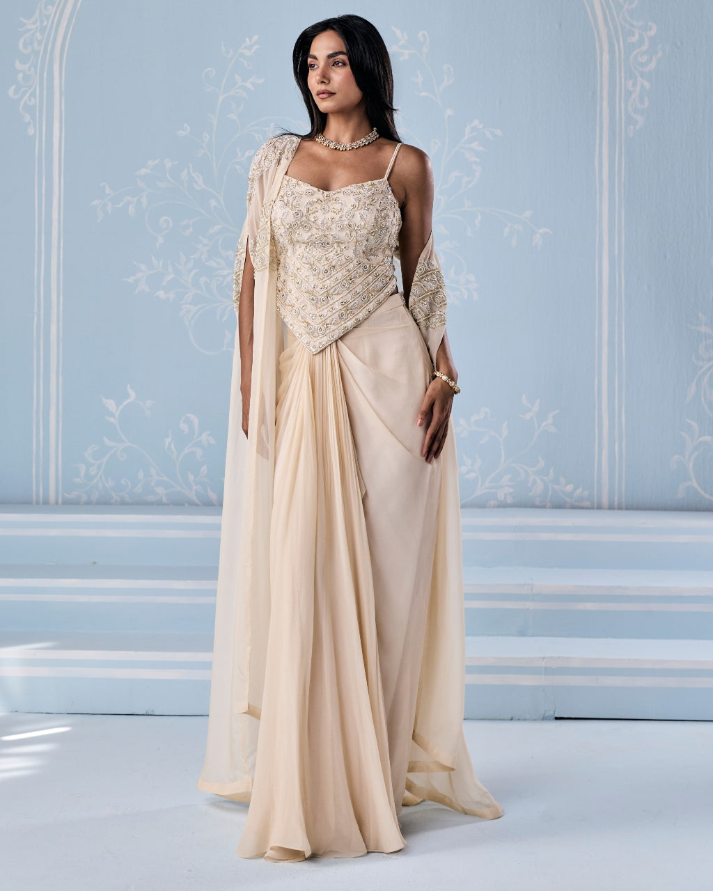 Selita Choli Cape Skirt