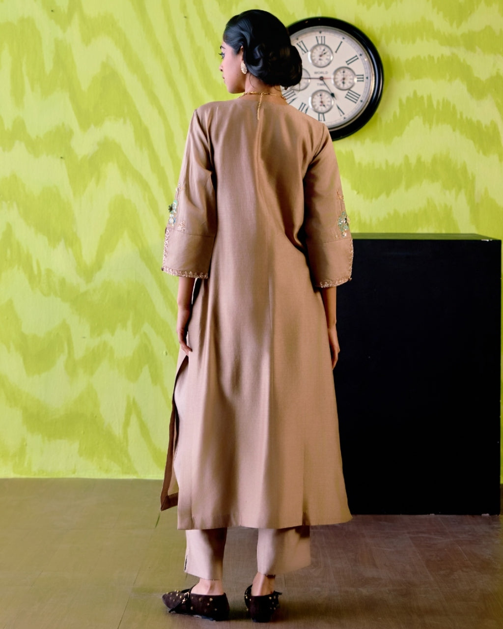 Mocha Straight Kurta Set